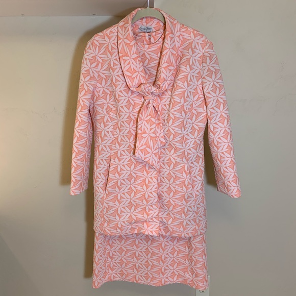 Vintage Country Charm Yorkville Crimplene Two Piece Suit Dress & Jacket - Picture 2 of 9